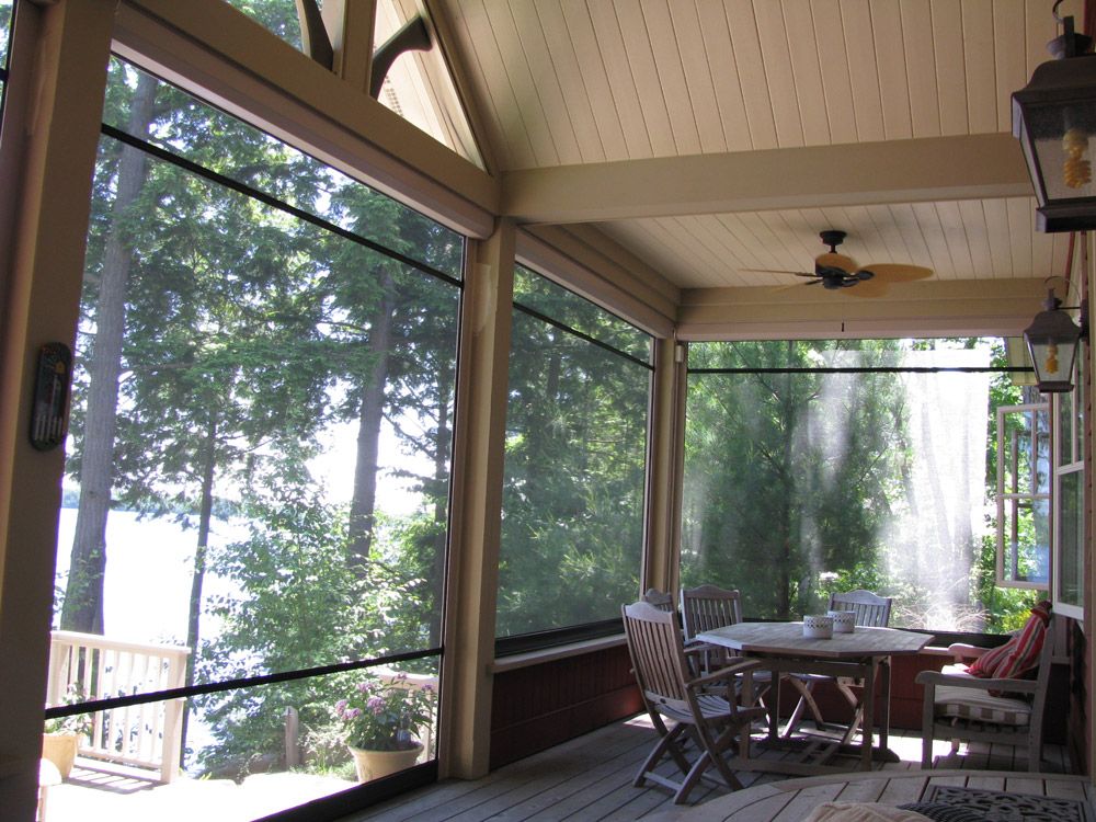 Atlanta motorized retractable porch screens