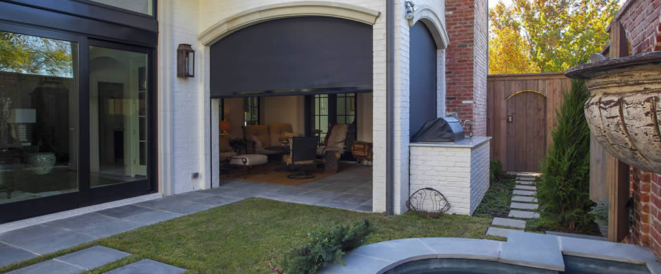 Beautiful motorized retractable screens Candler Park