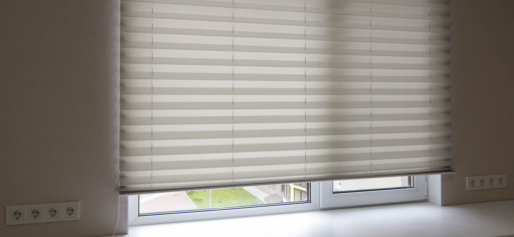 Cellular shades in Alpharetta, Georgia kitchen.